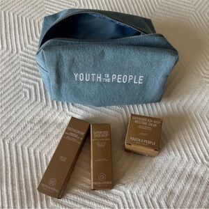 Youth to the People Skincare Set with Makeup Bag